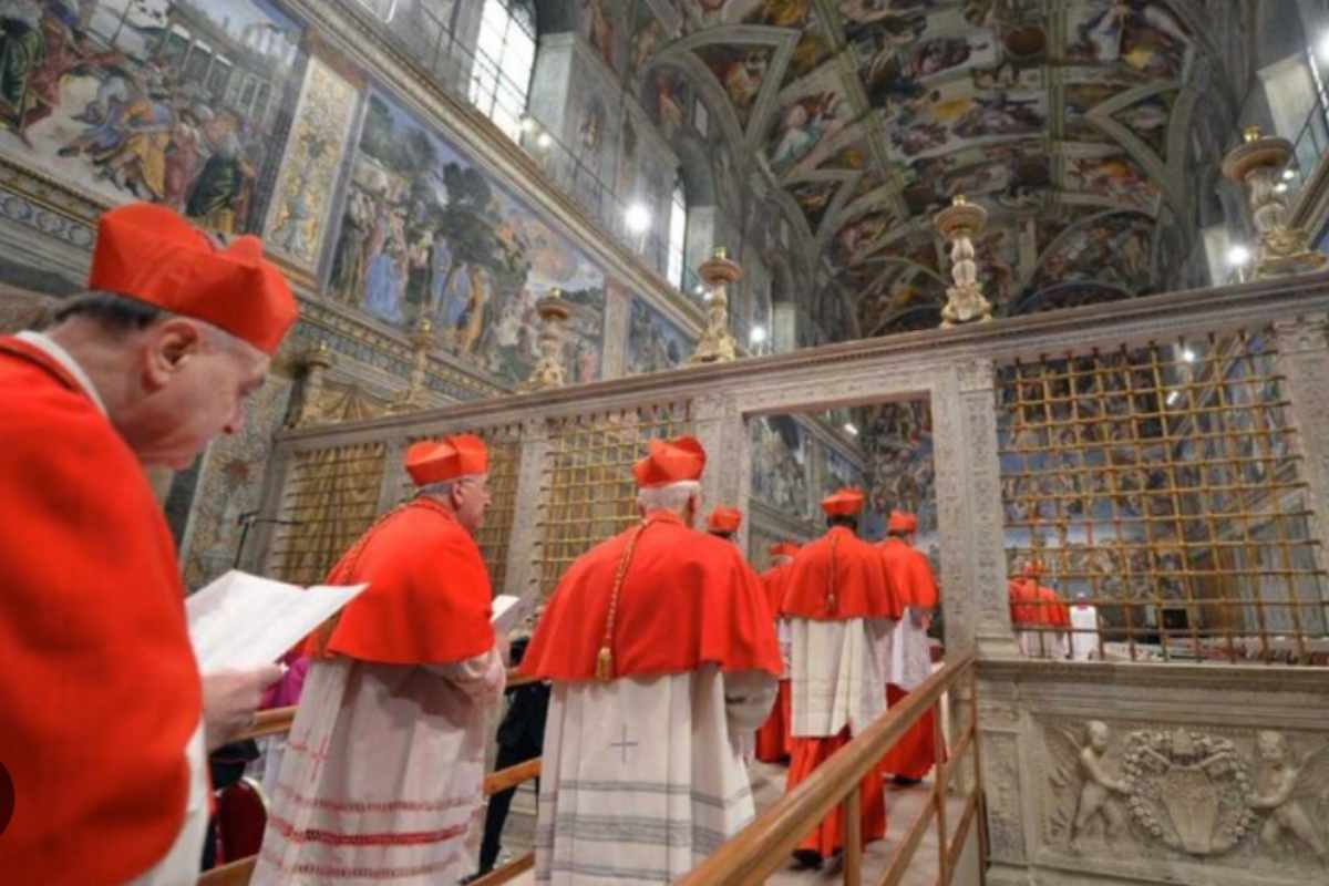 I cardinali a San Pietro